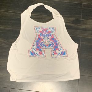 Fun backless embellished A tank